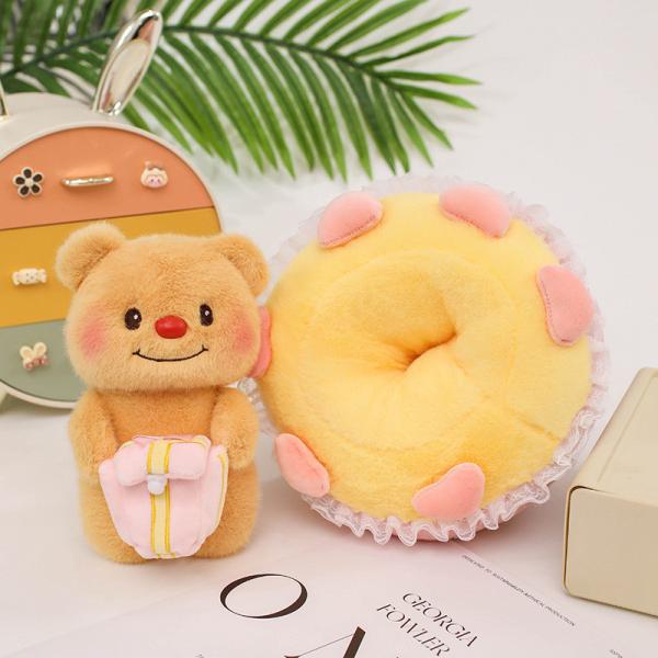 Unique Chinese Valentine's Day 520 Gift Cute Butter Bear Doll Bouquet in Multiple Color