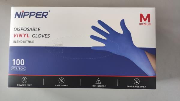 Non Medical Disposable Vinyl Gloves Extra Large 240mm Powder Free