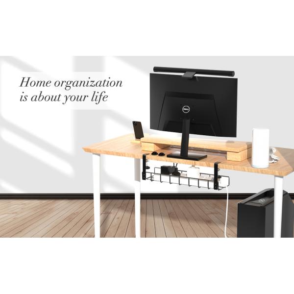 Углеродистая столовая кабельная поднос Электрический проволочный организатор для управления кабелями дома / офиса