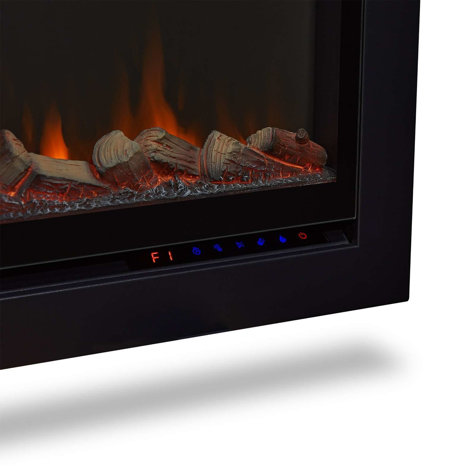 Modern Wall Mounted Electric Fireplace Insert with 6 Flame Colors and 3d Water Vapor
