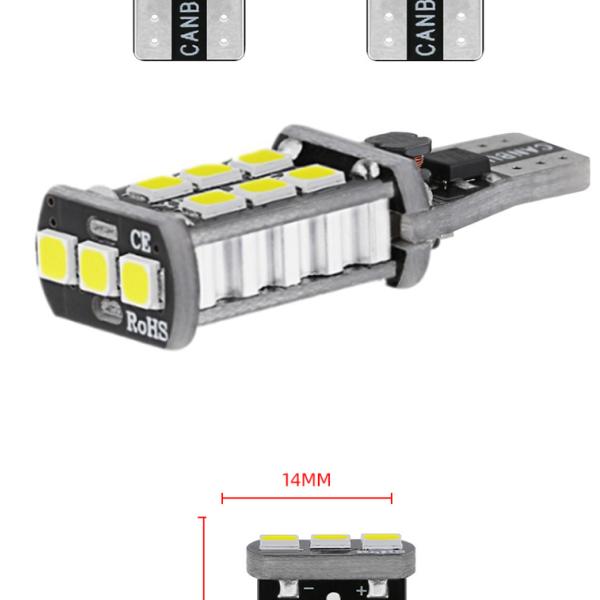 W6W WY16W 15 SMD Automotive LED Headlight 2835 Stop Light T15 Car Led Light