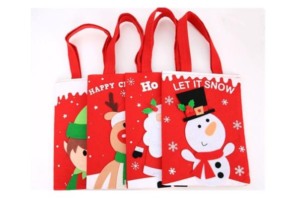 20*27cm Cute Felt Handbag For Christmas Santa Snowman Gift Candy Packing