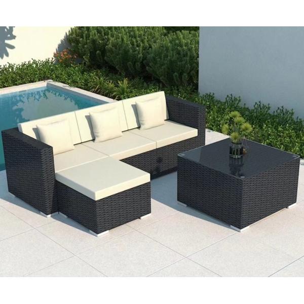 Leisure Outdoor Furniture Garden Woven Rattan Sofa Set for Outdoor and Indoor Section