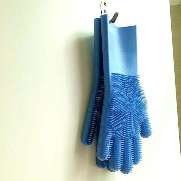 2018 high quality durable soft best seller in amazon accessory kitchen household silicone washing rubber gloves