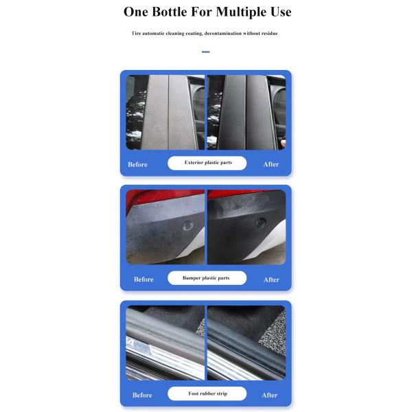 650 ml de potente limpiador de espuma de neumáticos Spray Polvo para automóviles Spray multipropósito