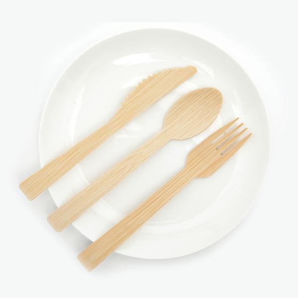 Disposable Biodegradable Wooden Cutlery Set Knife Fork Spoon Teaspoon for Wood Tableware