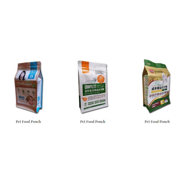 190 Micron Kraft Paper 2.5kg Cat Food Packaging , Dog Food In Paper Packaging