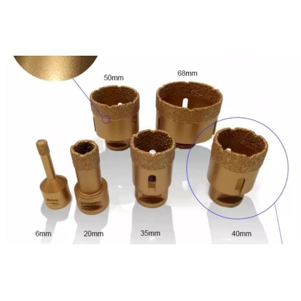 Алюминиевый вакуум коробки 5pcs паял набор бита пустотелого сверла диаманта M14