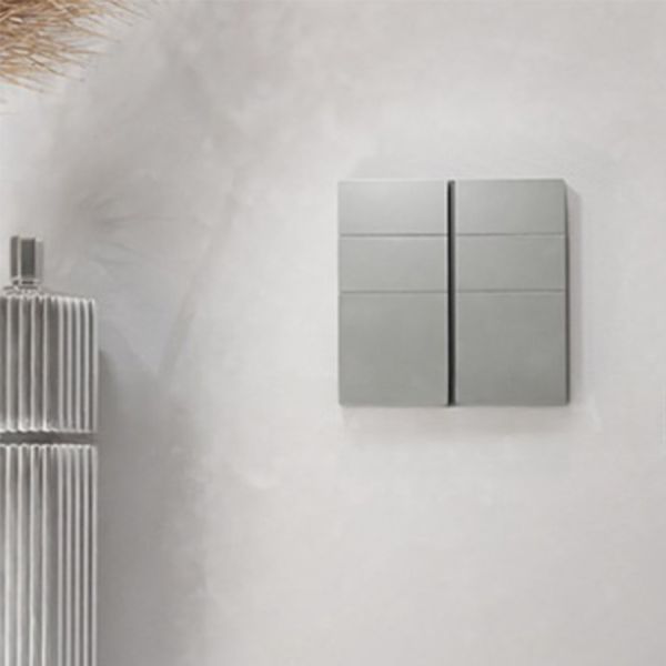 C2E616301_GY_C1 Schneide Cuadro H KNX 6 Key Push Button Grey Color Thermoplastic