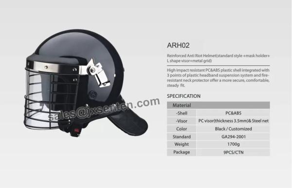 hot sale ABS anti-riot helmet for police and military with visor European ARH02
