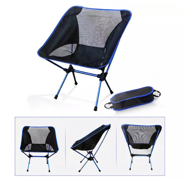 Outdoor Lightweight Aluminium Folding Beach Moon Chair for Picnic Fishing Camping