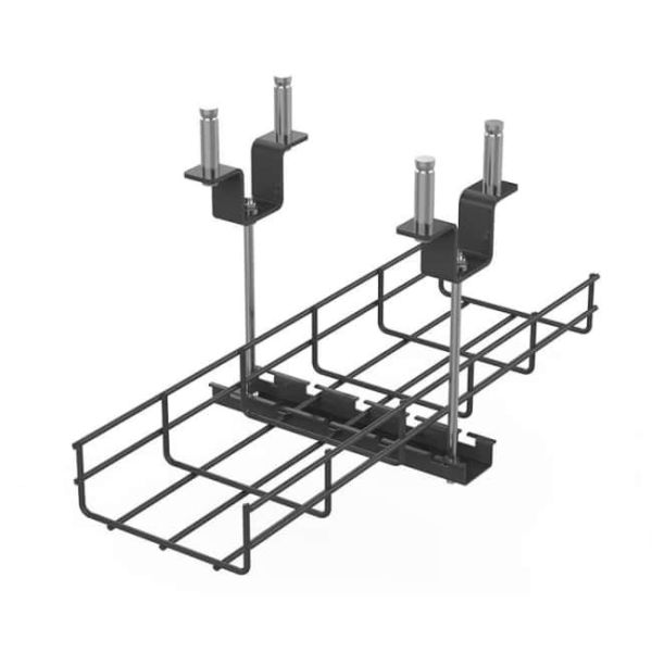 Steel Wire Mesh Cable Tray Support in Industrial Construction