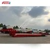 Vehicle Master 4 Line 8 Axles 40 80 100 150 Ton Payload Gooseneck Excavator Transport Lowbed Low Semi Truck Trailer