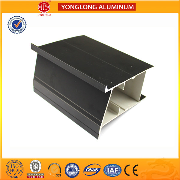 Rectangle Raw Powder Coated Aluminium Extrusions Surface Brightness