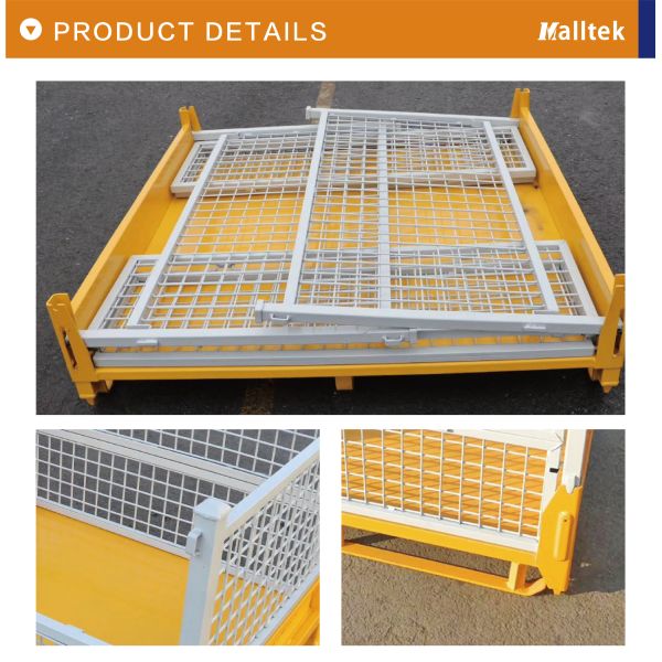 Customize Stacking Wire Mesh Cage With Heavy Duty