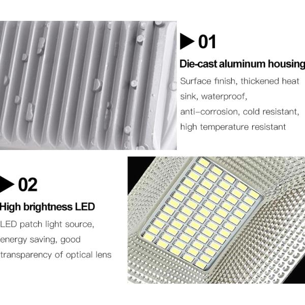 Aluminum IP65 40W Solar LED Street Lights SMD5730 3000K-6500K For Outdoor Road