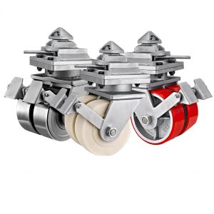 Container Caster PU  MC Nylon  Forged Steel  Double Extra Heavy Duty Casters Wheel Cast Iron Core Load Capacity 6-9 Tons