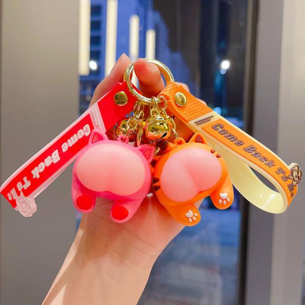 Cartoon And Modern Kawaii Car Keychain Accessories Purse Handbag Custom Keychain Charms