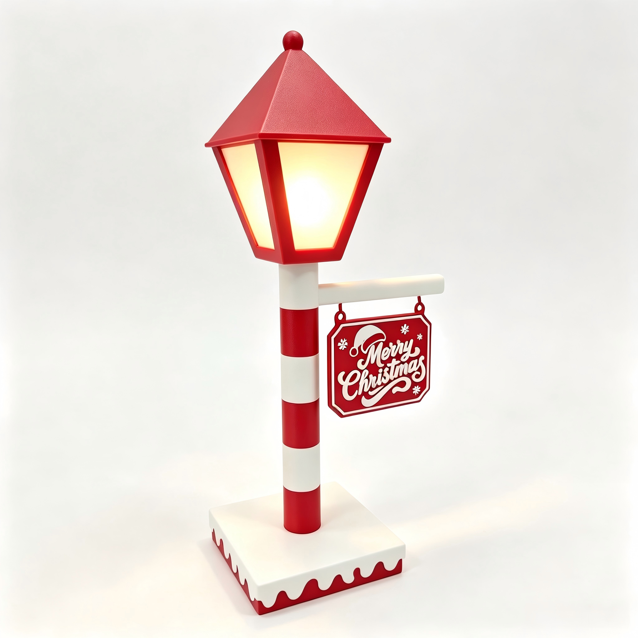 Full Color 3D Printed Lighting Fixtures Warm Light Hanging Desktop Festive Lamp