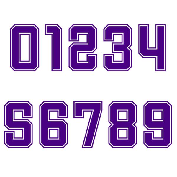 Personalized Heat Transfer Numbers Durable Soccer Jersey Numbers With Transparen