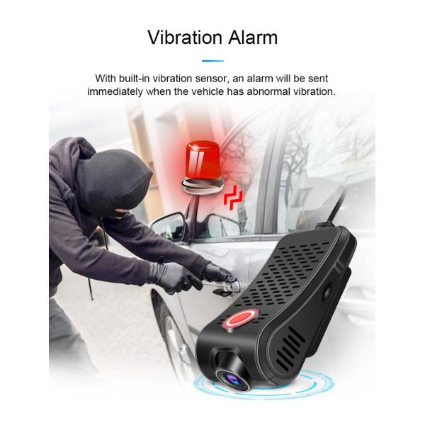 Vehicle Black Box 4G Dashcam GPS Tracker with Two-Way Talk and Advanced Driving Assistance System 4GB DDR 512GB Memory