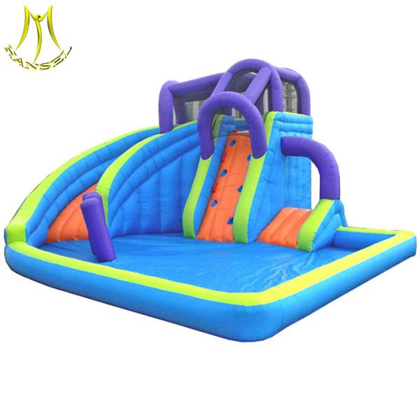 Hansel attractions kids play area inflatable water park slide for kids playground