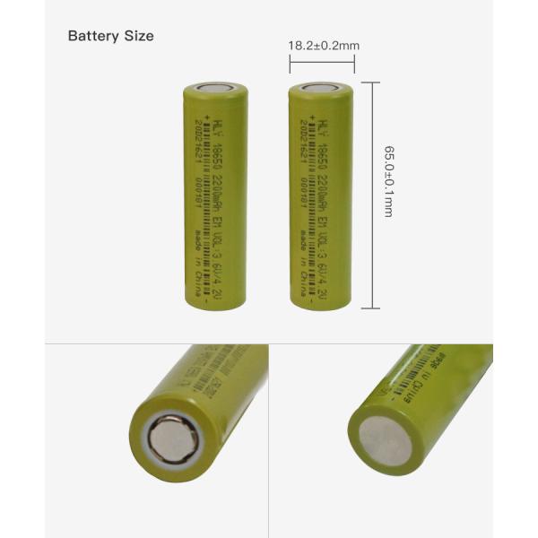 Тариф разрядки перезаряжаемые литий-ионного аккумулятора 2200mAh FCC 18650 высокий