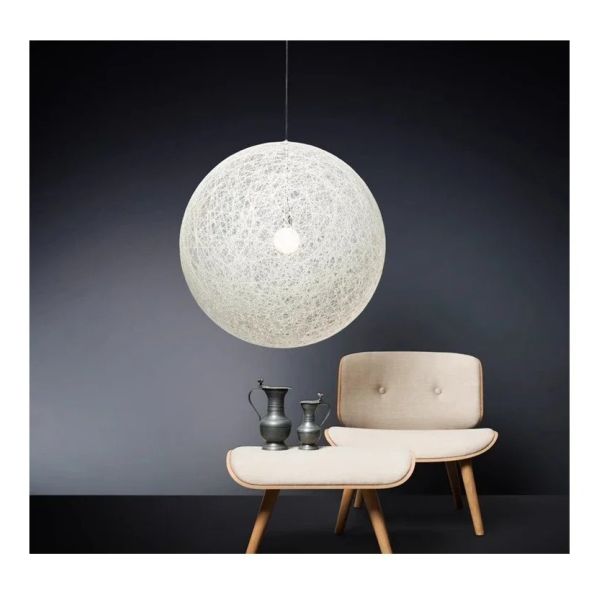 Loft Hanging Lamp Living Room Home Decoration Nordic Rattan Weaving Spherical Pendant light(WH-WP-145)