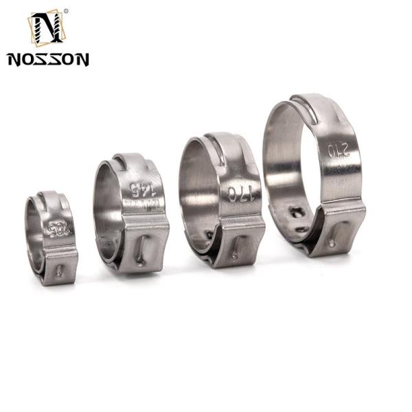 JIS Standard Instock Pipe Clamps Type Stainless Steel Collar Mini Release Single Ear Tube Clamp for PVC Hose Small Size