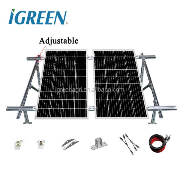 IGREEN Hot-dip Galvanized Steel Bracket For Solar Panel Mounting Structure With 120-Year Warranty Gray