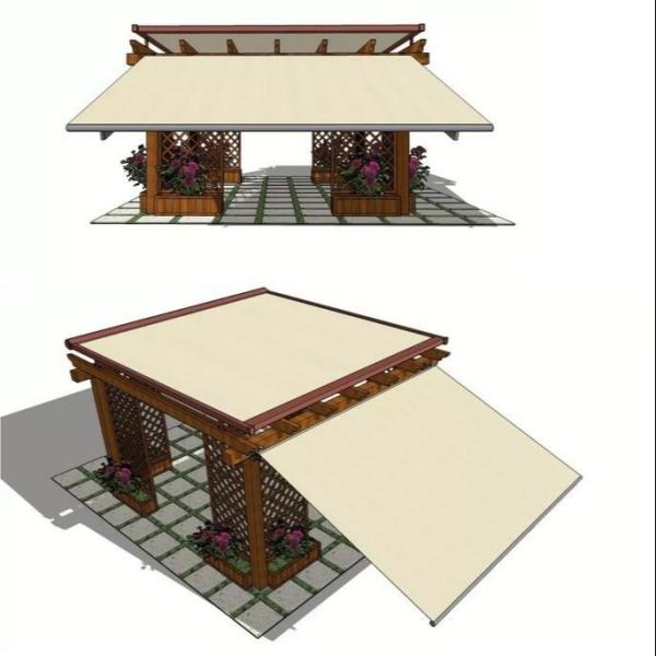 Carregamento pesado Full Cassette Awning Outdoor Custom Retrátil Motorizado Plegavel Braço Awning Cover