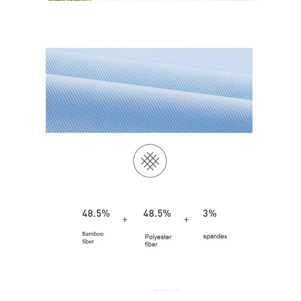 Slim Fit Bamboo Fiber Formal Shirt для женщин Женские блузки Рубашки с подставным воротником