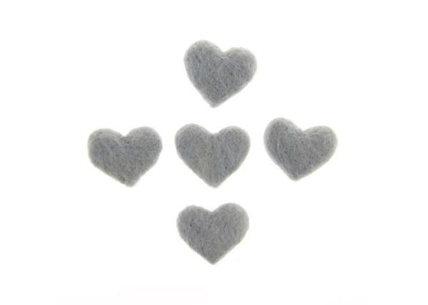 3 Cm Wool Handmade Felt Heart Ball Floral Material For Christmas Decoration