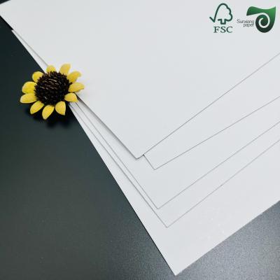 FSC 135gsm 21 29.7cm Clear Printed Double Sided Gloss Digital C2S Paper Coated Duplex Board