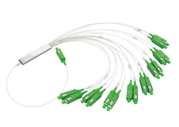 SC APC 1x16 Mini Fiber Optic PLC Splitter , splitter optical fiber G657A1