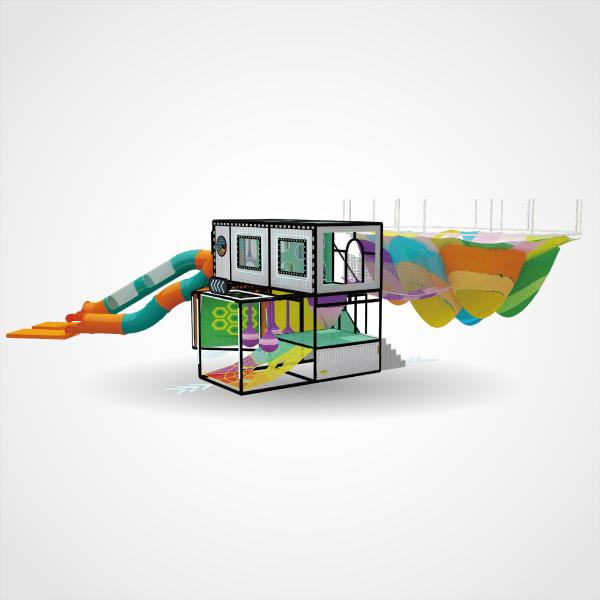 屋内屋外プレイグラウンド用カスタマイズ可能なレインボーネット