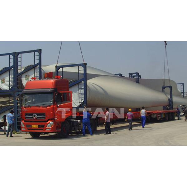 Extendable Telescopic Blade Semi Trailer for Windmill Turbine Blade Transportation Extendable semi trailer TITAN high quality exendable semi trailer for sale