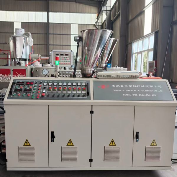 PVC Water Supply Sewage Pipe Making Machine Twin Screw Extrusion Line Plastic Pipe Production