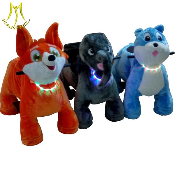 Hansel ride on furry animal for kids and coin operated animal riding games for mall  with ride on animals for sale