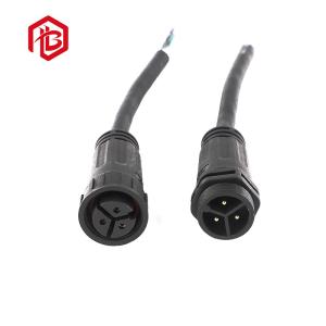Led Lighting Waterproof IP68 Power Signal 5PIN Cable Connector M25 Wire To Wire