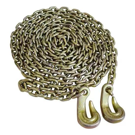 Galvanized Binder Chains Alloy Steel Cargo Lashing Chain With Grab Hooks