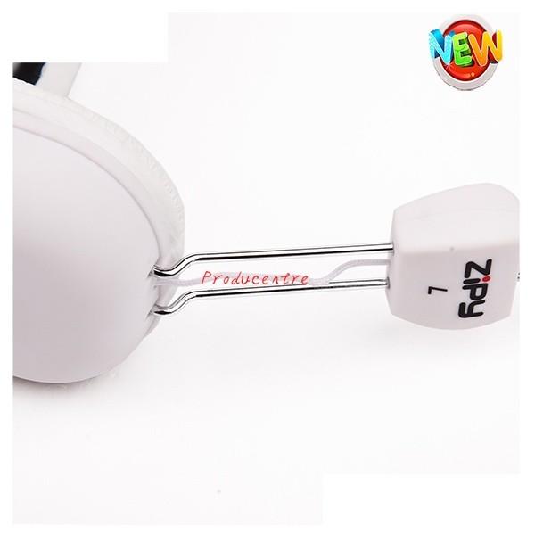 Universal square ear cover Sport MP3 Wired Headphone for music and PC Computer game in black