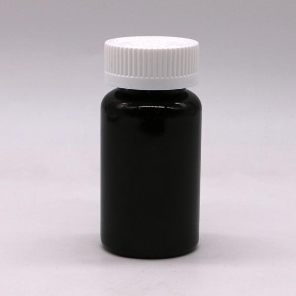 2OZ/60ml/CC Blue Plastic Capsule Bottle with Screw Cap PET Material 32mm Neck Size