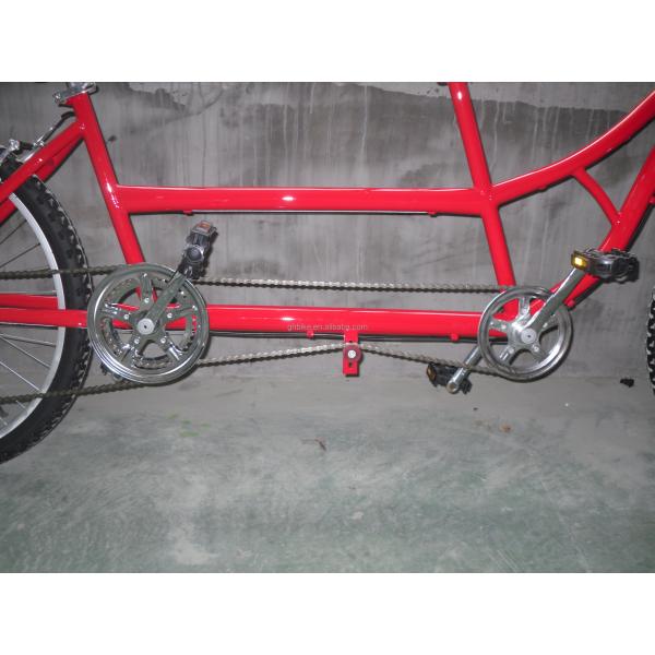 24inch Shimano 7 speeds OEM CE Steel tandem two people Bicycle with Fork Suspension