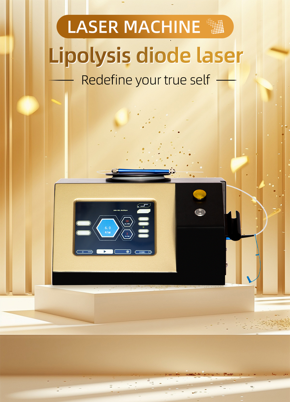 Launch High-Margin Minimally Invasive Anti-Aging & Body Contour Treatment 15W Fiber Laser 1470nm Fat Melting