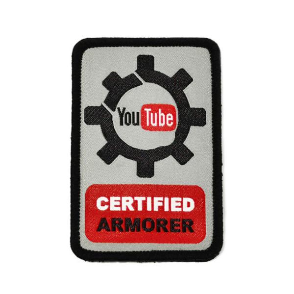 Заплата ярлыка одежды сплетенная штофом, изготовленное на заказ велкро подперла