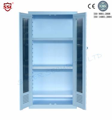 Armário de armazenamento médico do laboratório com porta de balanço, polipropileno, 250L