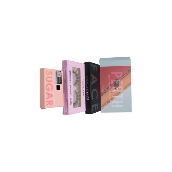 CMYK Printing White Cardboard Cosmetic Boxes 300GSM For Lipgloss