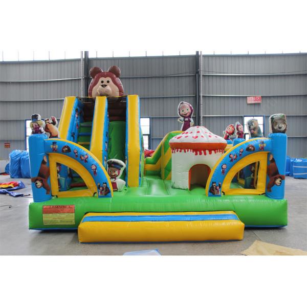 Outdoor Fun Unisex Commercial Pvc Inflatable Bounce House Jumper with Slide Combo