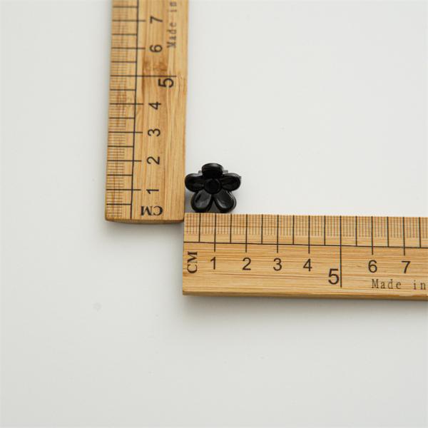 2 cm mini resin flower clip girls kids accessories DIY side clip transparent trumpet hair splinter clip